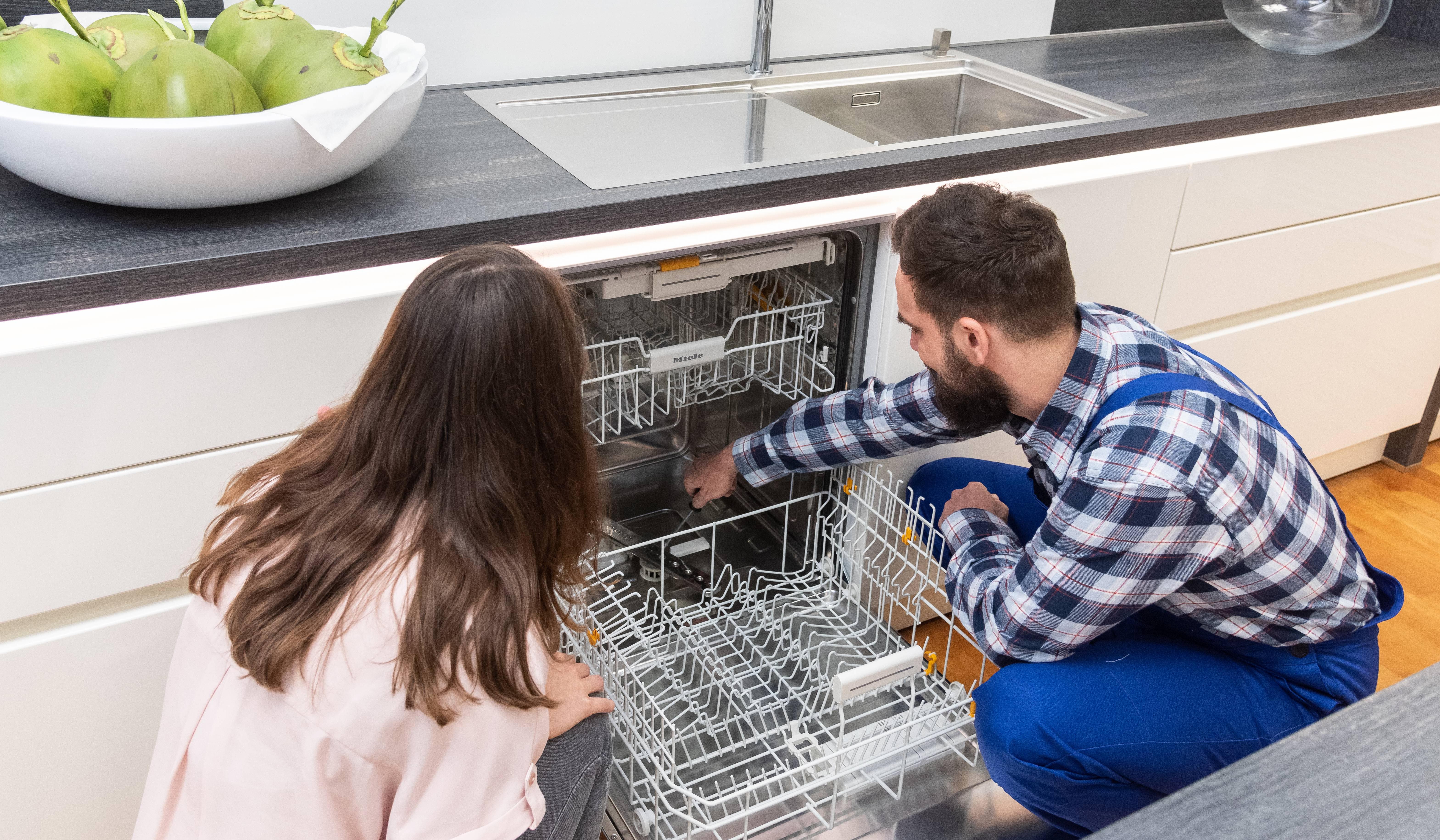 Kundendienst Service Geschirrspüler Reparatur Handwerker Kundin 2020